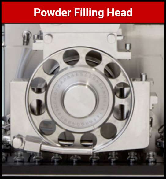 powder filling head